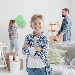 Strato di Plastic Drop Cloths del pittore, impermeabile, inossidabile, copertura della mobilia della Anti-polvere, copertura dello strato, copertura della mobilia 4