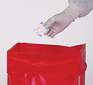 Disposizione sicura, rischio biologico che identifica, borsa autoclavabile, polipropilene, sacco trasparente eliminabile e chiaro di disposizione 5