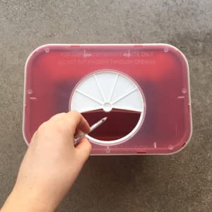 Sanità, gallone, quarto, contenitore tagliente di litro, contenitore di smaltimento dei rifiuti di rischio biologico, contenitore di disposizione dell'ago 1