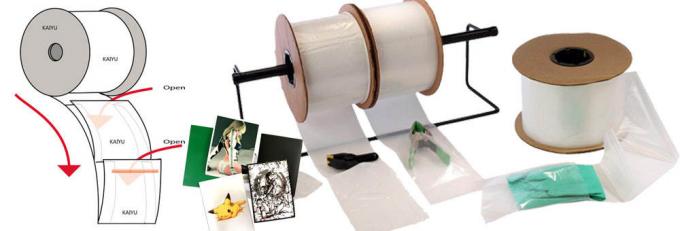 Pre-aperta biodegradabile, rotolo di Mirco Perforated Auto Bags On, poli borsa di Preopened per le impacchettatrici 7