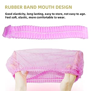 Coperture elastiche del cappuccio, cappucci capi chirurgici eliminabili medici, cappuccio Bouffant non tessuto della calca, CAPPUCCIO dell'INFERMIERE della retina 1