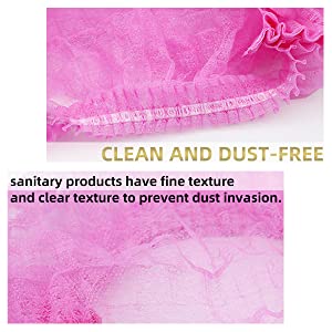 Coperture elastiche del cappuccio, cappucci capi chirurgici eliminabili medici, cappuccio Bouffant non tessuto della calca, CAPPUCCIO dell'INFERMIERE della retina 3