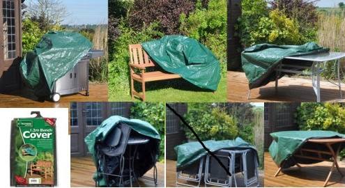 Insieme della copertura dei mobili da giardino della chiusura della serratura del cavo, 600D bene durevole, tessuto resistente dell'acqua, copertura degli insiemi dei bistrot del patio, 5