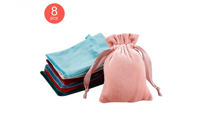 Borse del regalo del velluto, sacchetti del cordone del velluto, braccialetti, collane, orologi, anelli, imballaggio dei gioielli 7