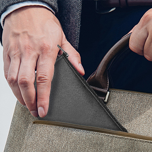 Borsa in pelle PU, custodia in lino, custodia in iuta, custodia in garza, custodia in microfibra, custodia in nylon, custodia in tela 6