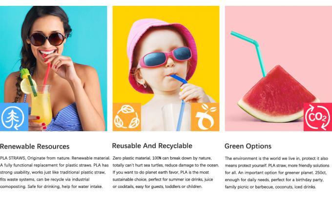 PLA a base vegetale, involucro individuale, cannuccia per cocktail, ecologico, amido di mais, Flexi, cucchiaio, forchetta, coltery 1