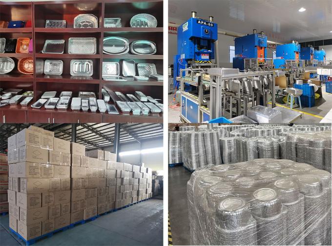 Ciotola del di alluminio della scatola del barbecue del manufatto della cucina, Anti-perdita da portar via, contenitore del ristorante degli alimenti a rapida preparazione 6