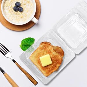 Il pacchetto pieghevole dell'insalata della bolla provvisto di cardini copertura superiore, contenitore della preparazione del pasto del compartimento ermetico porta via la scatola di pranzo 8