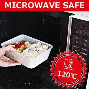 Contenitori di stoccaggio di alimento riutilizzabili del congelatore con i coperchi, Microwaveable libero di Bento Box BPA degli insiemi del contenitore della preparazione del pasto 0