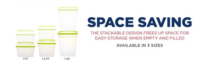 Contenitori di stoccaggio di alimento riutilizzabili del congelatore con i coperchi, Microwaveable libero di Bento Box BPA degli insiemi del contenitore della preparazione del pasto 4