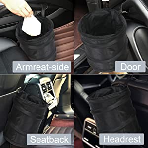 I rifiuti dell'automobile insaccano l'organizzatore Bag Cooler, il bidone della spazzatura dell'automobile, le tasche di stoccaggio, recipiente portatile pieghevole di sedile posteriore dell'automobile 15