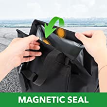 La borsa d'attaccatura dei rifiuti dell'automobile, stoccaggio intasca il bidone della spazzatura a perfetta tenuta dell'automobile di Collapsible Portable Waterproof dell'organizzatore 4