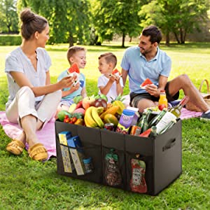 L'organizzatore For SUV, la grande capacità estensibile, organizzatore robusto del tronco di automobile di stoccaggio del tronco del carico, non slitta inferiore 17