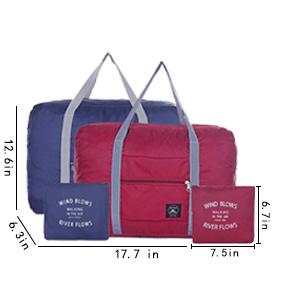 Borsa di tela di sport, borsa pieghevole di stoccaggio, trucco dell'articolo da toeletta, borse del cotone della tela della borsa a tracolla di viaggio con le chiusure lampo 4