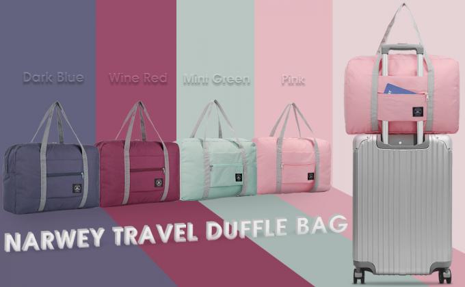 Borsa di tela di sport, borsa pieghevole di stoccaggio, trucco dell'articolo da toeletta, borse del cotone della tela della borsa a tracolla di viaggio con le chiusure lampo 19