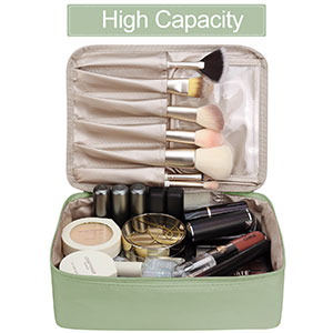 Organizzatore cosmetico di Skincare di trucco di viaggio, borsa dell'articolo da toeletta, borsa di tela pieghevole, compartimenti multipli di stoccaggio 1