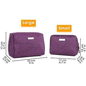 Organizzatore cosmetico di Skincare di trucco di viaggio, borsa dell'articolo da toeletta, borsa di tela pieghevole, compartimenti multipli di stoccaggio 10