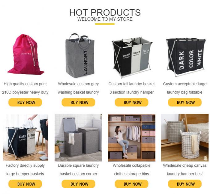 La borsa della lavanderia, il canestro pieghevole del selezionatore della lavanderia, i multi compartimenti, camera da letto copre lo stoccaggio, lavante il canestro 7