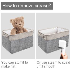 Panieri della lavanderia, canestro d'organizzazione, organizzatore For Toy Collection, canestro di stoccaggio di recipiente di stoccaggio della tela 24