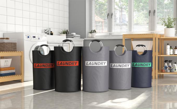 Lavare il migliore carretto di lavanderia sporco del canestro di lavanderia del paniere con la maniglia, stoccaggio facile pieghevole del canestro di lavanderia 20