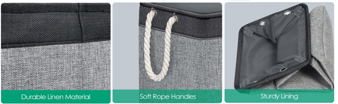 Cubo di stoccaggio, canestro d'angolo accatastabile dei canestri di lavanderia, grande organizzatore For Clothes Toys dei canestri di stoccaggio 2