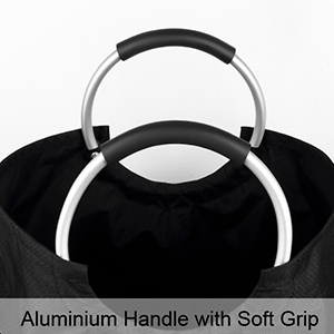 Canestri di lavanderia con Carry Handles facile, paniere, piegante lavando i recipienti, bagno della stanza di lavanderia della famiglia 3