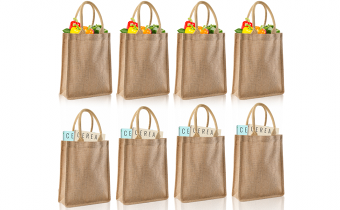 Tasca interna della chiusura lampo di Tote Bag Full Gusset With della iuta di Tote Bags Bulk Laminated Interior della tela da imballaggio, DIY Art Crafts 14