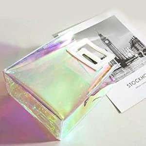 Le donne insaccano, borse dello stadio, PVC Tote Bag, borsa, borsa dell'involucro di regalo di festival, borsa cosmetica di stoccaggio della maniglia 7