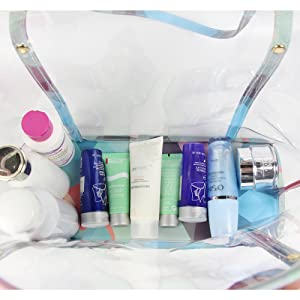 Le donne insaccano, borse dello stadio, PVC Tote Bag, borsa, borsa dell'involucro di regalo di festival, borsa cosmetica di stoccaggio della maniglia 9