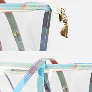 Le donne insaccano, borse dello stadio, PVC Tote Bag, borsa, borsa dell'involucro di regalo di festival, borsa cosmetica di stoccaggio della maniglia 10