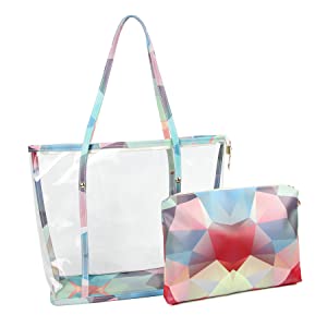 Le donne insaccano, borse dello stadio, PVC Tote Bag, borsa, borsa dell'involucro di regalo di festival, borsa cosmetica di stoccaggio della maniglia 16