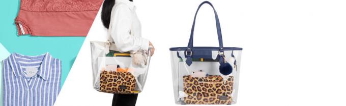 Chiara borsa dell'ologramma, grande per i giochi di sport, lavoro, viaggio di sicurezza, sedi dello stadio o concerto 4