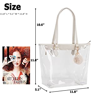 Chiara borsa dell'ologramma, grande per i giochi di sport, lavoro, viaggio di sicurezza, sedi dello stadio o concerto 5