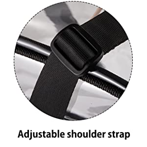 Le chiare borse, stadio approvato, vedono attraverso Tote Bag, la tracolla, grande borsa trasparente 7