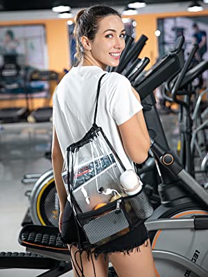 Le borse di cordone, piccola chiara borsa impermeabile per sicurezza di concerto del lavoro di avvenimento sportivo degli istituti universitari dello stadio hanno approvato 22