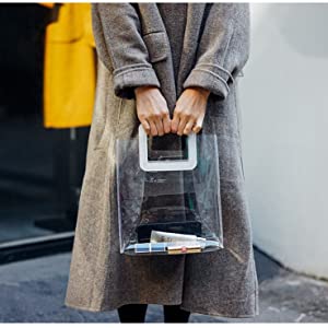 Le donne si increspano, organizzatore With Reinforced Handle, cinghie della borsa di stoccaggio della maniglia del sacchetto per gli uomini delle donne 8