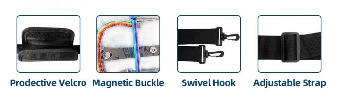 PVC, borsa del cursore e di nylon della chiusura dello stadio, chiara borsa di totalizzatore, borsa della borsa della spiaggia, viaggio & Tote Bags Zippered palestra 2