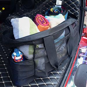 Mesh Beach Bags Totes, grandi tasche extra, grande borsa di Duffle surdimensionata, borse nette, tasche dei prodotti della drogheria 5