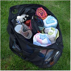 Mesh Beach Bags Totes, grandi tasche extra, grande borsa di Duffle surdimensionata, borse nette, tasche dei prodotti della drogheria 6