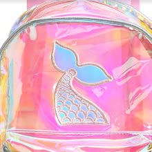 Borsa di School Daypack Travel Caming dello studente dello zaino per le ragazze delle donne, borse di cordone, arcobaleno multicolore 2