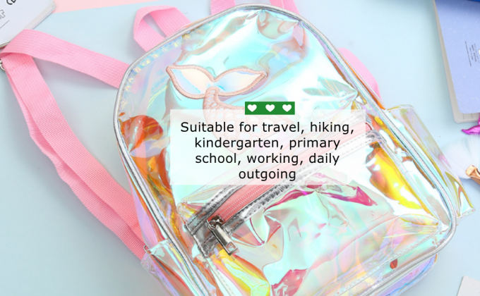 Borsa di School Daypack Travel Caming dello studente dello zaino per le ragazze delle donne, borse di cordone, arcobaleno multicolore 8