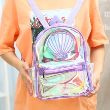 Borsa di School Daypack Travel Caming dello studente dello zaino per le ragazze delle donne, borse di cordone, arcobaleno multicolore 10