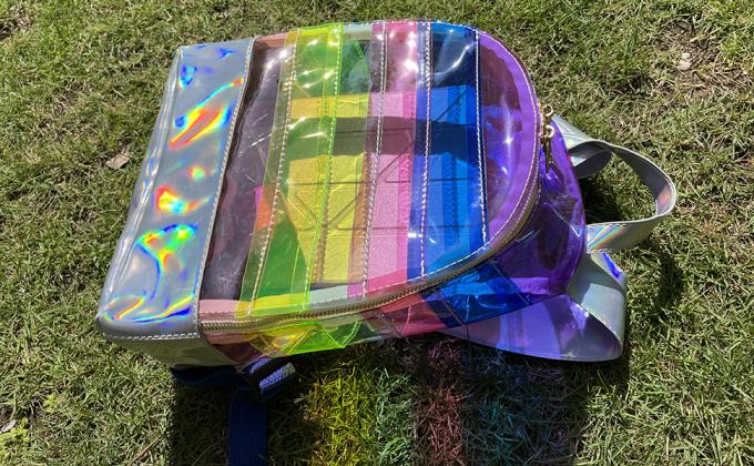 Borsa di School Daypack Travel Caming dello studente dello zaino per le ragazze delle donne, borse di cordone, arcobaleno multicolore 17