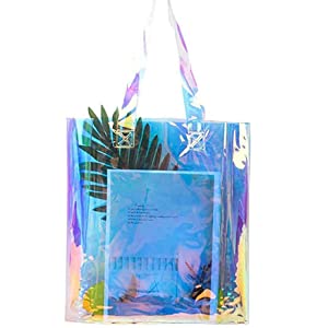PVC Lazaer Tote Bag, borsa olografica del lavoro dell'arcobaleno, ologramma, borsa di modo, borsa dei gioielli, spiaggia all'aperto dello stadio 0