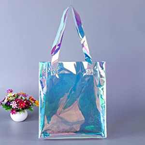 PVC Lazaer Tote Bag, borsa olografica del lavoro dell'arcobaleno, ologramma, borsa di modo, borsa dei gioielli, spiaggia all'aperto dello stadio 2