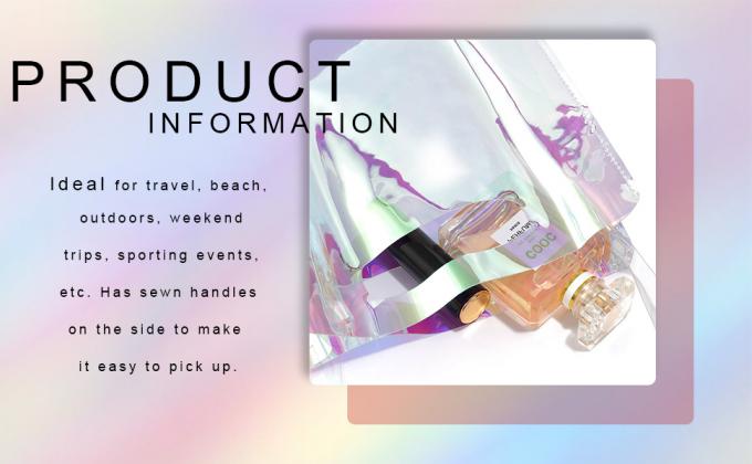 PVC Lazaer Tote Bag, borsa olografica del lavoro dell'arcobaleno, ologramma, borsa di modo, borsa dei gioielli, spiaggia all'aperto dello stadio 3