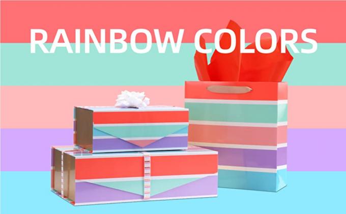 Scatola attuale di giorno di biglietti di S. Valentino, scatola di proposta delle damigelle d'onore, riempitore attuale della carta del nastro della carta della borsa, contenitori di regalo 3