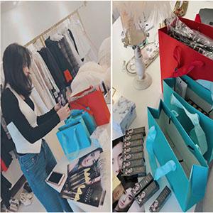 Borsa di carta con le maniglie, borsa della festa nuziale, dimensione del regalo del mazzo di XL del sacco di carta del quadrato, avvolgente le borse, contenitori di regalo 6