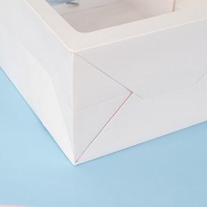 Il quadrato dei sacchi di carta di Kraft insacca, sacco di carta spesso con la finestra per nozze, il partito, il compleanno, l'acquisto, fiore insacca 3