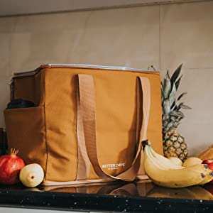 Borsa più fresca per alimento caldo freddo congelato e bevande - borsa isolata per la spiaggia, picnic, sacchetti della spesa di drogheria 4